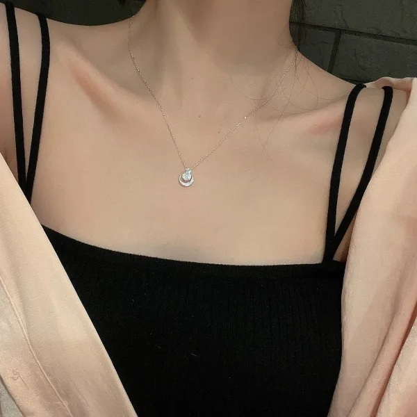 Modern / Fashion Silver Star Sterling Silver Prom Necklaces Accessories 2023