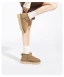 Comfortable Brown Street Wear Leather Flat Suede Snow Boots 2024 Round Toe Womens Boots