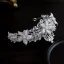 Barock Silver Legering Pärla Rhinestone Brud Huvudbonad 2023 Bröllop