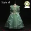 Flower Fairy Sage Green Appliques Lace Flower Birthday Flower Girl Dresses 2024 Ball Gown V-Neck Bell sleeves Court Train Flower Girl Dresses