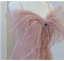 Charming Blushing Pink Beading Ruffle Evening Dresses 2023 A-Line / Princess Spaghetti Straps Bow Sleeveless Backless Evening Party Floor-Length / Long Formal Dresses