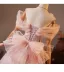 Fashion Blushing Pink Bow Printing Prom Dresses 2025 Ball Gown Off-The-Shoulder Short Sleeve Backless Floor-Length / Long Prom Formal Dresses