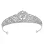 Vintage / Originale Simple Argenté Faux Diamant Accessoire Cheveux Mariage Mariage Tiare 2022 Zircon Alliage