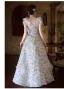 Chic / Beautiful Multi-Colors Appliques Beading White Prom Dresses 2025 A-Line / Princess Spaghetti Straps Sleeveless Backless Floor-Length / Long Prom Formal Dresses
