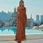 Fashion Yellow Holiday Split Front Evening Dresses 2022 Trumpet / Mermaid One-Shoulder Sleeveless Backless Floor-Length / Long Formal Dresses