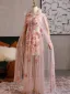Flower Fairy Blushing Pink Beading Pearl Appliques Prom Dresses 2025 A-Line / Princess Scoop Neck Long Sleeve Backless Floor-Length / Long Formal Dresses