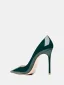 Sexy Dunkelgrün Abend Lackleder Pumps 2026 10 cm Stilettos Spitzschuh Hochhackige
