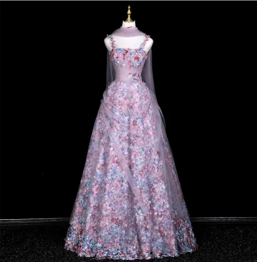 Bloemenfee Multi Kleuren Appliques Rhinestone Galajurken 2025 A Lijn Spaghettibandjes Mouwloos Ruglooze Lange Gelegenheid Jurken