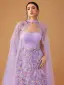 Lovely Lavender Multi-Colors Appliques Prom Dresses With Cloak 2025 A-Line / Princess Strapless Sleeveless Backless Floor-Length / Long Prom Formal Dresses