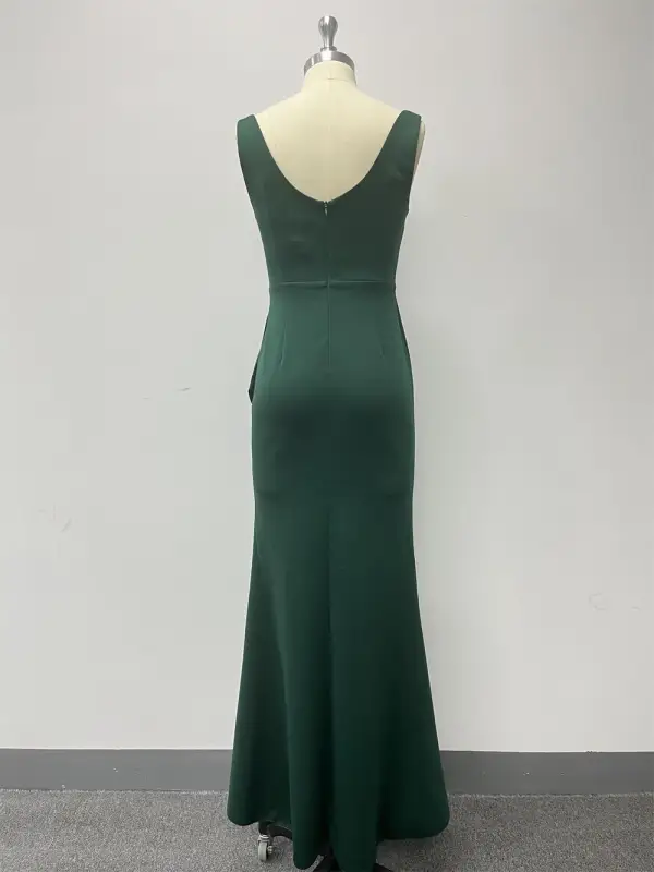 likely green dress Hunter Green Prom Dresses Sheath Sweetheart Keyhole Long Prom Dress
