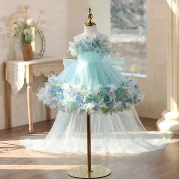 Lovely Mint Green Appliques Bow Birthday Flower Girl Dresses 2026 Ball Gown Scoop Neck Sleeveless Short Flower Girl Dresses