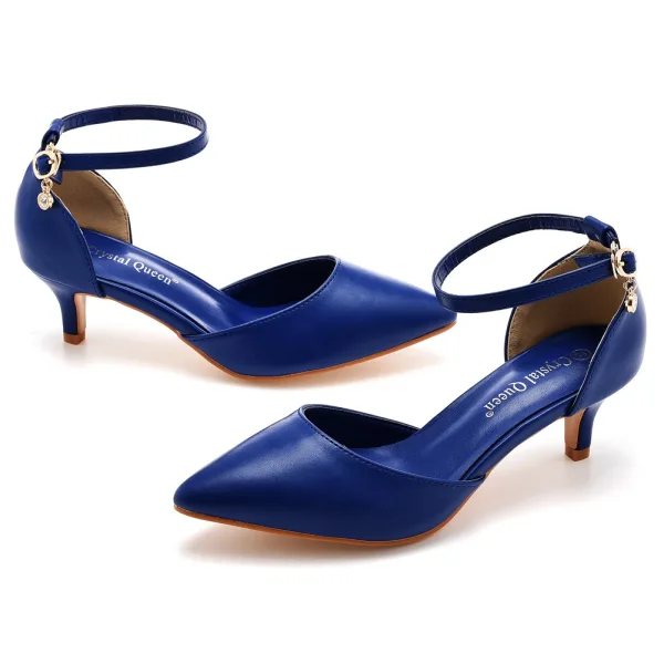 Simple Doré Vêtement de rue Sandales Femme 2023 Bride Cheville 5 cm Talons Aiguilles À Bout Pointu Sandales Talons Hauts