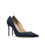 Chic / Beautiful Black Leather Suede Evening Party Pumps 2024 10 cm Stiletto Heels Pointed Toe Pumps High Heels