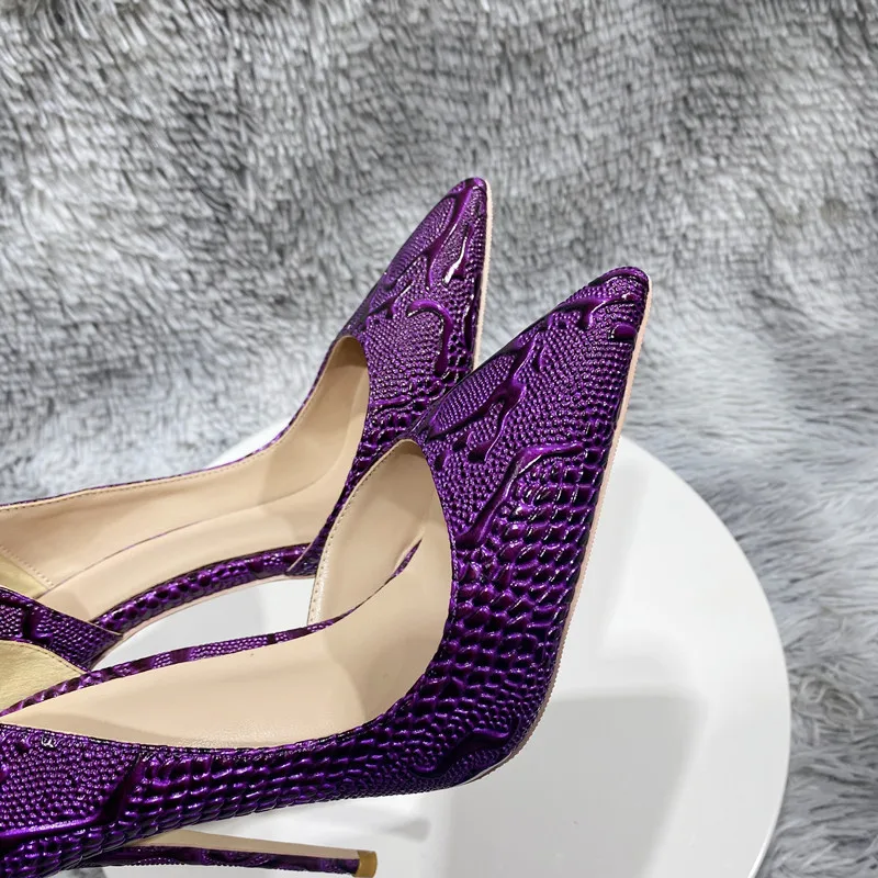 Chic Beautiful Purple Prom Womens Shoes 2023 12 cm Stiletto Heels Pointed Toe Womens
