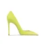 Moda Verde Salvia Oficina OL Cuero Tacones 2025 10 cm Stilettos / Tacones De Aguja Punta Estrecha Tacones High Heels