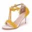 Charming Multi-Colors T-Strap Pearl Lace Flower Prom Womens Sandals 2024 7 cm Stiletto Heels Open / Peep Toe Sandals High Heels