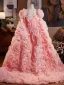 Mode Candy Roze Handgemaakt Bloem Gala sjaal 2025 Tule