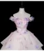 Blumenfee Weiß Perle Applikationen Ballkleider 2026 Ballkleid Off Shoulder Kurze Ärmel Rückenfreies