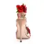 Flower Fairy Beige Prom Appliques Womens Sandals 2025 Ankle Strap 11 cm Stiletto Heels Open / Peep Toe Sandals High Heels