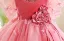 Chic / Beautiful Blushing Pink Butterfly Appliques Birthday Flower Girl Dresses 2025 Ball Gown Scoop Neck Short Sleeve Backless Floor-Length / Long