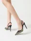 Sexy Black Gold Rhinestone Evening Party Womens Sandals 2024 10 cm Stiletto Heels Pointed Toe Sandals High Heels