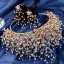 Sparkly Silver Handmade  Rhinestone Bridal Hair Accessories 2023 Alloy Wedding