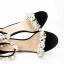 Sexy Black Pearl Evening Party Womens Sandals 2022 10 cm Stiletto Heels Open / Peep Toe Sandals High Heels