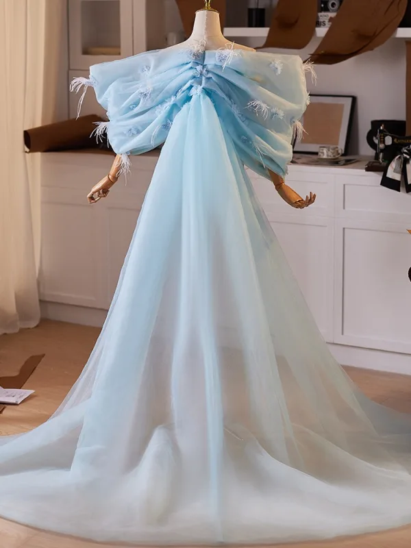 Mode Bleu Ciel Fait main Gland Promo châle 2025 Tulle