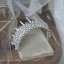 Charmant Zilveren Kristal Rhinestone Huwelijk Tiara 2022 Zirkonium Legering Bruids Haaraccessoires
