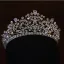Mode Argenté Faux Diamant Mariage Zircon Accessoire Cheveux Mariage 2022 Alliage Tiare