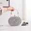 Snygga / Fina Silver Rhinestone Afton Kuvertväska 2025 Legering
