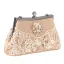 Vintage / Originale Scintillantes Beige Perlage Faux Diamant Paillettes Promo Pochette 2023