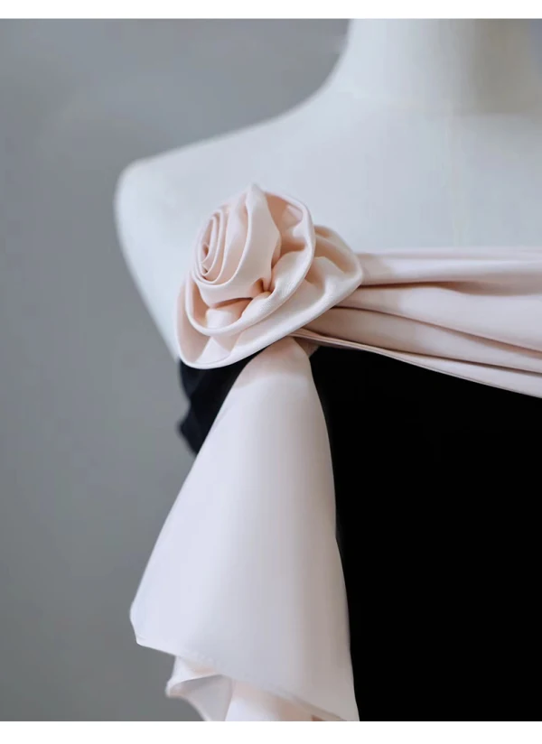 Sexy Schwarz Abendkleider 2024 Meerjungfrau Bandeau Ärmellos Rückenfreies Lange Abend Festliche Kleider