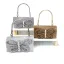 Scintillantes Argenté Faux Diamant Papillon Alliage Promo Pochette 2024