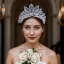 Chic / Belle Blanche Faux Diamant Tulle Accessoire Cheveux Mariage 2024 Alliage Mariage