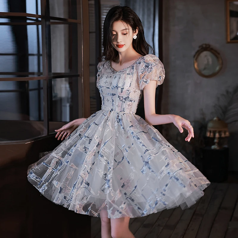 slim fit dress slacks Pewter Brushed Wool Stripe Circle Collar Mini Dress main image 1