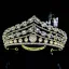 Barokk Sølv Perle Rhinestone Bryllup Tiara 2022 Legering Har Tilbehor