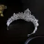 Barock Silver Legering Pärla Rhinestone Brud Huvudbonad 2023 Bröllop