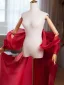 Unusual Burgundy Prom shawl 2025