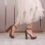 Sexy Transparent Schwarz Abend Sandalen Damen 2022 Knöchelriemen 12 cm Thick Heels Peeptoes Sandaletten Hochhackige