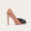 Fashion Black Prom Pumps 2022 Leather Bow 10 cm Stiletto Heels Pointed Toe Pumps High Heels