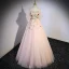 Blumenfee Rosa Pailletten Spitze Blumen Ballkleider 2023 A Linie Off Shoulder Ärmellos Rückenfreies Lange Ball Festliche Kleider