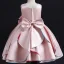 Fashion Burgundy Birthday Cascading Ruffles Flower Girl Dresses 2023 Ball Gown Scoop Neck Sleeveless Backless Bow Tea-length Flower Girl Dresses
