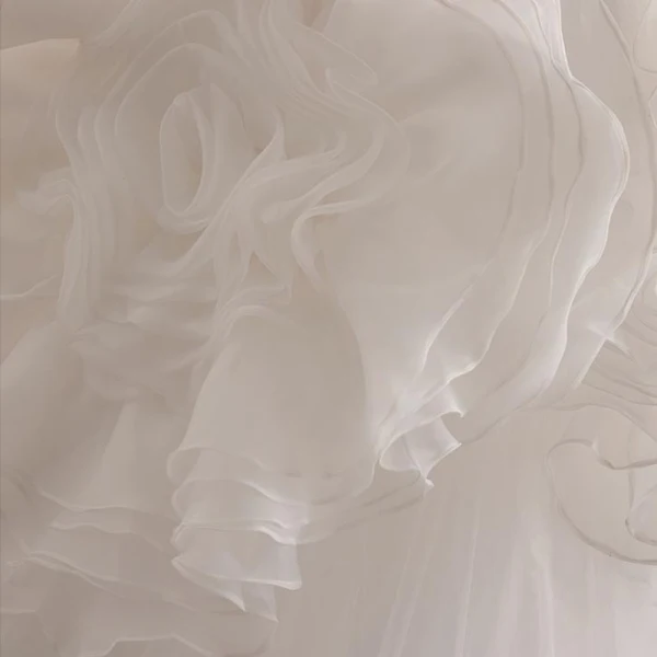 Classic White Cascading Ruffles Wedding Dresses 2023 Ball Gown Strapless Sleeveless Backless Court Train Wedding