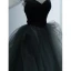 Classy Black Prom Dresses 2023 Ball Gown Strapless Sleeveless Backless Prom Floor-Length / Long Formal Dresses