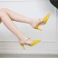 Sexy Black Rivet Evening Party Womens Shoes High Heels 2022 7 cm Stiletto Heels Pointed Toe Womens Shoes