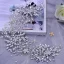 Sjarmerende Sparkly Sølv Håndlaget Rhinestone Bryllup Har Tilbehor 2023