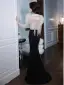 Charmant Noire Paillettes Robe De Soirée 2022 Trompette / Sirène Encolure Dégagée Manches Courtes Dos Nu Longue Soirée Robe De Ceremonie