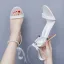 Charmant Weiß Strass Knöchelriemen Schleife Brautschuhe 2025 10 cm Stilettos Peeptoes Hochzeit Sandaletten Hochhackige