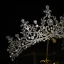 Charming Silver Rhinestone Wedding Tiara 2022 Zircon Alloy Bridal Jewelry Tiara Bridal Hair Accessories